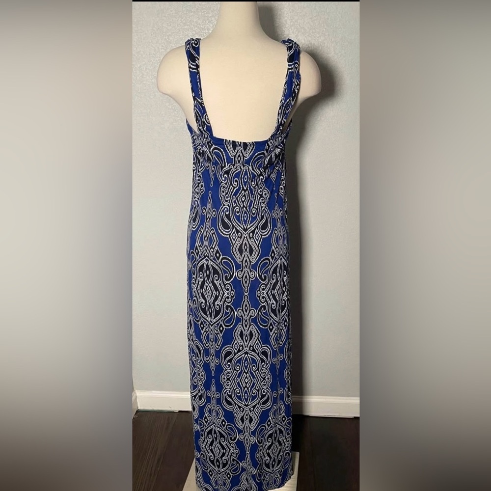 INC International Concepts Blue Maxi Dress - Picture 3 of 4